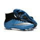 Crampon de Football Nouveaux Ronaldo Nike Mercurial Superfly FG Bleu Blanc