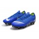 Nike Mercurial Vapor XII Elite Anti-Clog SG-Pro Bleu Argent