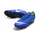 Nike Mercurial Vapor XII Elite Anti-Clog SG-Pro Bleu Argent