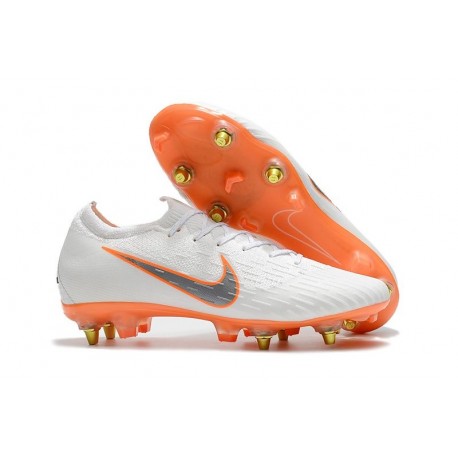 Nike Mercurial Vapor XII Elite Anti-Clog SG-Pro Blanc Orange