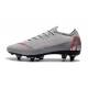 Nike Mercurial Vapor 12 SG-Pro AC Chaussure - Gris Rouge