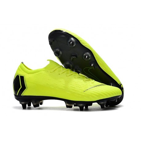 Nike Mercurial Vapor 12 SG-Pro AC Chaussure - Volt Noir