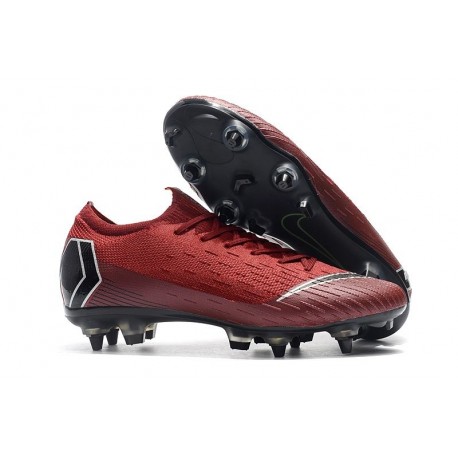 Nike Mercurial Vapor 12 SG-Pro AC Chaussure - Rouge Noir