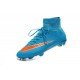 Crampon de Football Nouveaux Ronaldo Nike Mercurial Superfly FG Bleu Orange