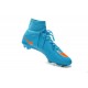 Crampon de Football Nouveaux Ronaldo Nike Mercurial Superfly FG Bleu Orange