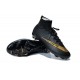 Crampon de Football Nouveaux Ronaldo Nike Mercurial Superfly FG Noir Or