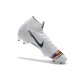 Nike Chaussure Homme Mercurial Superfly VI 360 FG - Blanc Noir Argent
