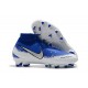 Nike Crampon Phantom VSN Elite DF FG - Bleu Blanc