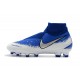 Nike Crampon Phantom VSN Elite DF FG - Bleu Blanc