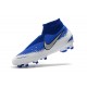 Nike Crampon Phantom VSN Elite DF FG - Bleu Blanc