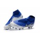 Nike Crampon Phantom VSN Elite DF FG - Bleu Blanc