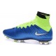 Crampon de Football Nouveaux Ronaldo Nike Mercurial Superfly FG Bleu Volt Blanc