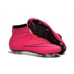 Crampon de Football Nouveaux Ronaldo Nike Mercurial Superfly FG Rose