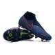 Nike Phantom Vision Elite DF SG-Pro AC Bleu Rouge