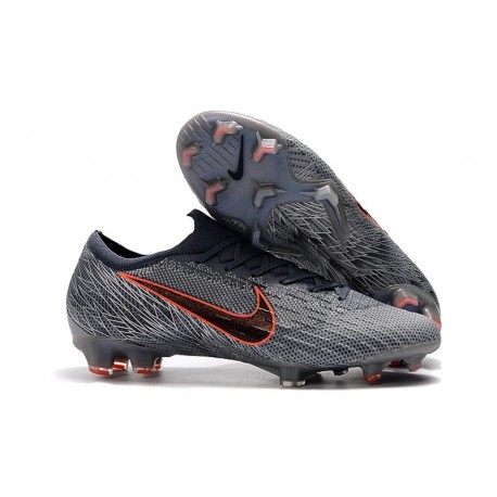 Crampons Nike Mercurial Vapor 12 Elite FG ACC Gris Noir