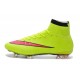 Crampon de Football Nouveaux Ronaldo Nike Mercurial Superfly FG Jaune Rose