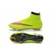 Crampon de Football Nouveaux Ronaldo Nike Mercurial Superfly FG Jaune Rose