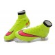 Crampon de Football Nouveaux Ronaldo Nike Mercurial Superfly FG Jaune Rose