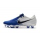 Nike Nouvelles Crampon Phantom Venom Elite FG Blanc Bleu