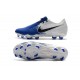 Nike Nouvelles Crampon Phantom Venom Elite FG Blanc Bleu