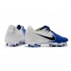 Nike Nouvelles Crampon Phantom Venom Elite FG Blanc Bleu