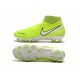 Chaussures de Foot Nike Phantom Vision Elite FG Volt Blanc