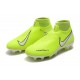 Chaussures de Foot Nike Phantom Vision Elite FG Volt Blanc