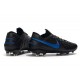 Nike Crampons Nouvelles Tiempo Legend VIII Elite FG Noir Bleu