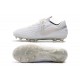 Nike Crampons Nouvelles Tiempo Legend VIII Elite FG Blanc Chrome Platine