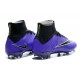 Crampon de Football Nouveaux Ronaldo Nike Mercurial Superfly FG Violet Noir