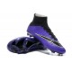Crampon de Football Nouveaux Ronaldo Nike Mercurial Superfly FG Violet Noir