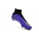 Crampon de Football Nouveaux Ronaldo Nike Mercurial Superfly FG Violet Noir