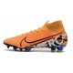 Chaussure Nike Mercurial Superfly VII Elite FG Orange Noir