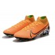 Chaussure Nike Mercurial Superfly VII Elite FG Orange Noir