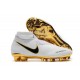 Nike Phantom Vision Elite DF FG Chaussures de Football - Blanc Or