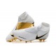 Nike Phantom Vision Elite DF FG Chaussures de Football - Blanc Or