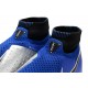 Nike Phantom Vision Elite DF FG Chaussures de Football - Bleu Noir Argent