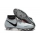 Nike Phantom Vision Elite DF FG Chaussures de Football - Gris Rouge