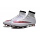 Nike Nouvel Chaussure Mercurial Superfly CR7 FG ACC Blanc Rouge
