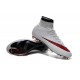 Nike Nouvel Chaussure Mercurial Superfly CR7 FG ACC Blanc Rouge