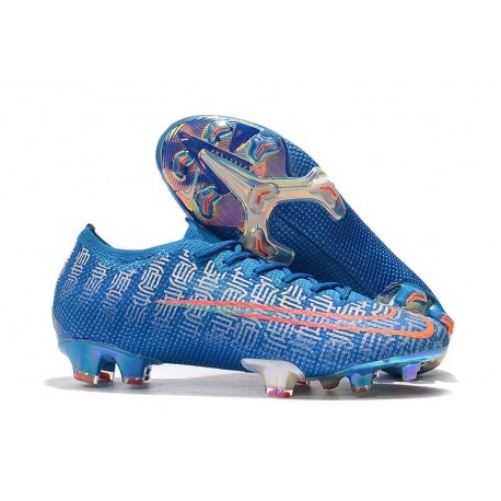 Crampons Nouveaux Nike Mercurial Vapor 13 Elite FG - Bleu Rouge