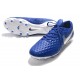 Nike Crampons Nouvelles Tiempo Legend VIII Elite FG Bleu Blanc