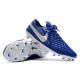 Nike Crampons Nouvelles Tiempo Legend VIII Elite FG Bleu Blanc