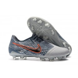 Nike Nouvelles Crampon Phantom Venom Elite FG Gris Loup Noir Bleu