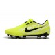 Nike Nouvelles Crampon Phantom Venom Elite FG Volt Blanc Obsidienne