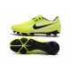 Nike Nouvelles Crampon Phantom Venom Elite FG Volt Blanc Obsidienne