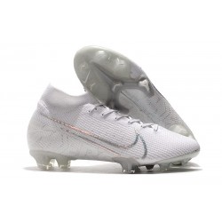 Chaussure Nike Mercurial Superfly VII Elite FG Blanc