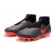 Chaussures de Foot Nike Phantom Vision Elite FG Noir Cramoisi