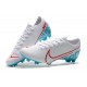 Crampons Nouveaux Nike Mercurial Vapor 13 Elite FG - Blanc Bleu