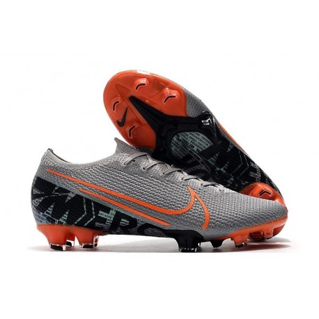 Crampons Nouveaux Nike Mercurial Vapor 13 Elite FG - Gris Orange